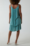 Double Layer Cami Strap Dress For Women  - Dropwear