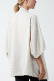 Waffle Texture Jersey Kimono Jacket For Women  - Dropwear