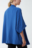 Waffle Texture Jersey Kimono Jacket For Women  - Dropwear