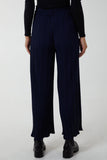 Wide Leg Plisse Drawstring Trousers For Women  - Dropwear