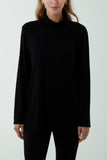Roll Neck Fine Knit Jumper For Women  - Dropwear