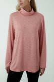 Petrol Roll Neck Fine Knit Jumper For Women ONE SIZE - Dropwear