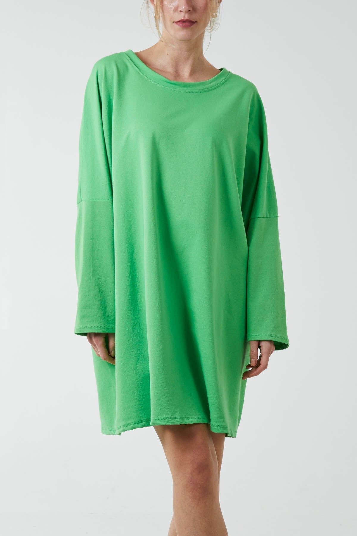 Oversized Sweat Shirt Mini Dress For Women  - Dropwear