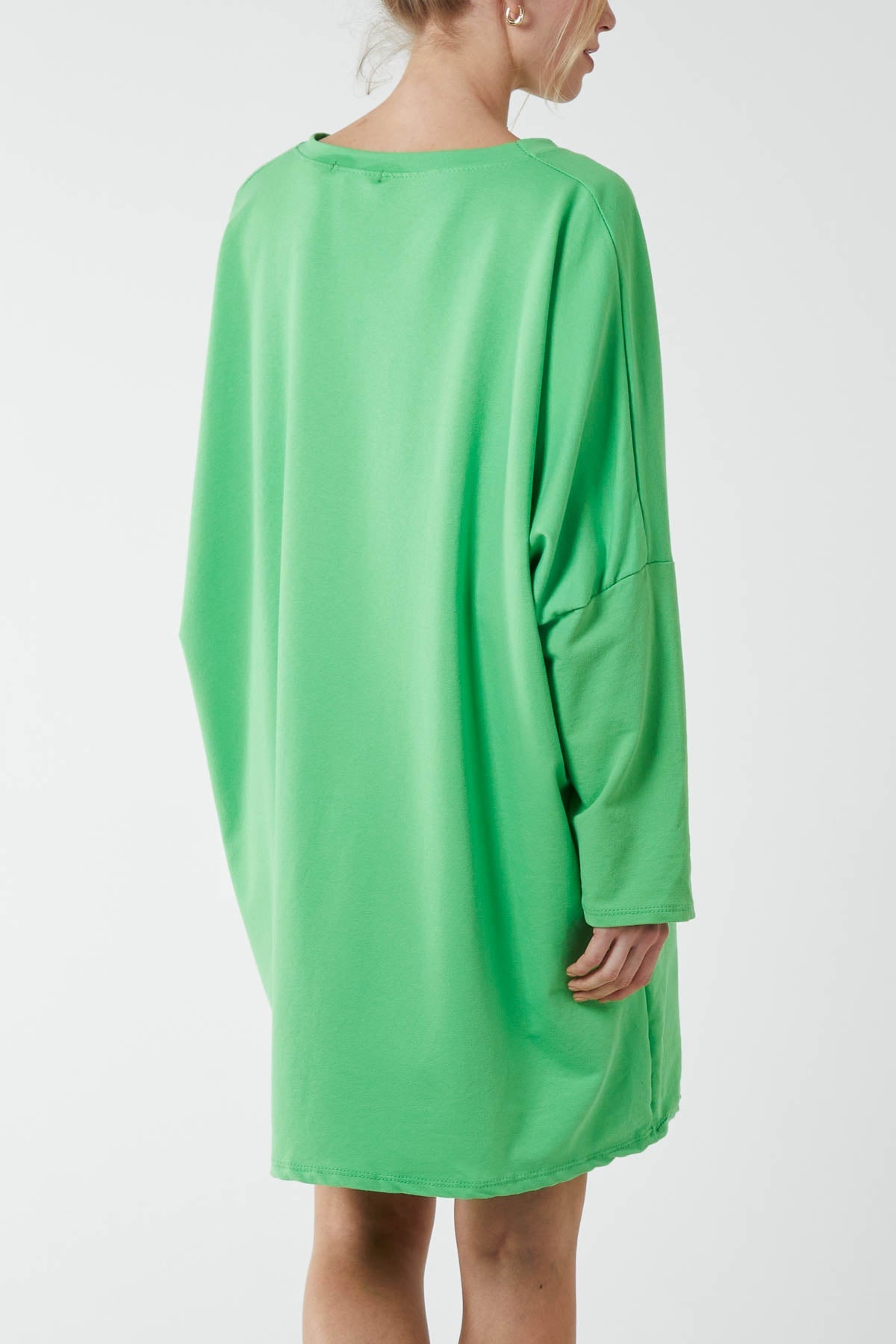 Oversized Sweat Shirt Mini Dress For Women  - Dropwear