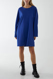 Khaki Oversized Sweat Shirt Mini Dress For Women ONE SIZE - Dropwear