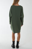 Oversized Sweat Shirt Mini Dress For Women  - Dropwear