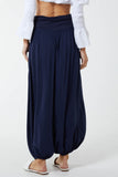 Orange Harem Jersey Waistband Trousers For Women ONE SIZE - Dropwear