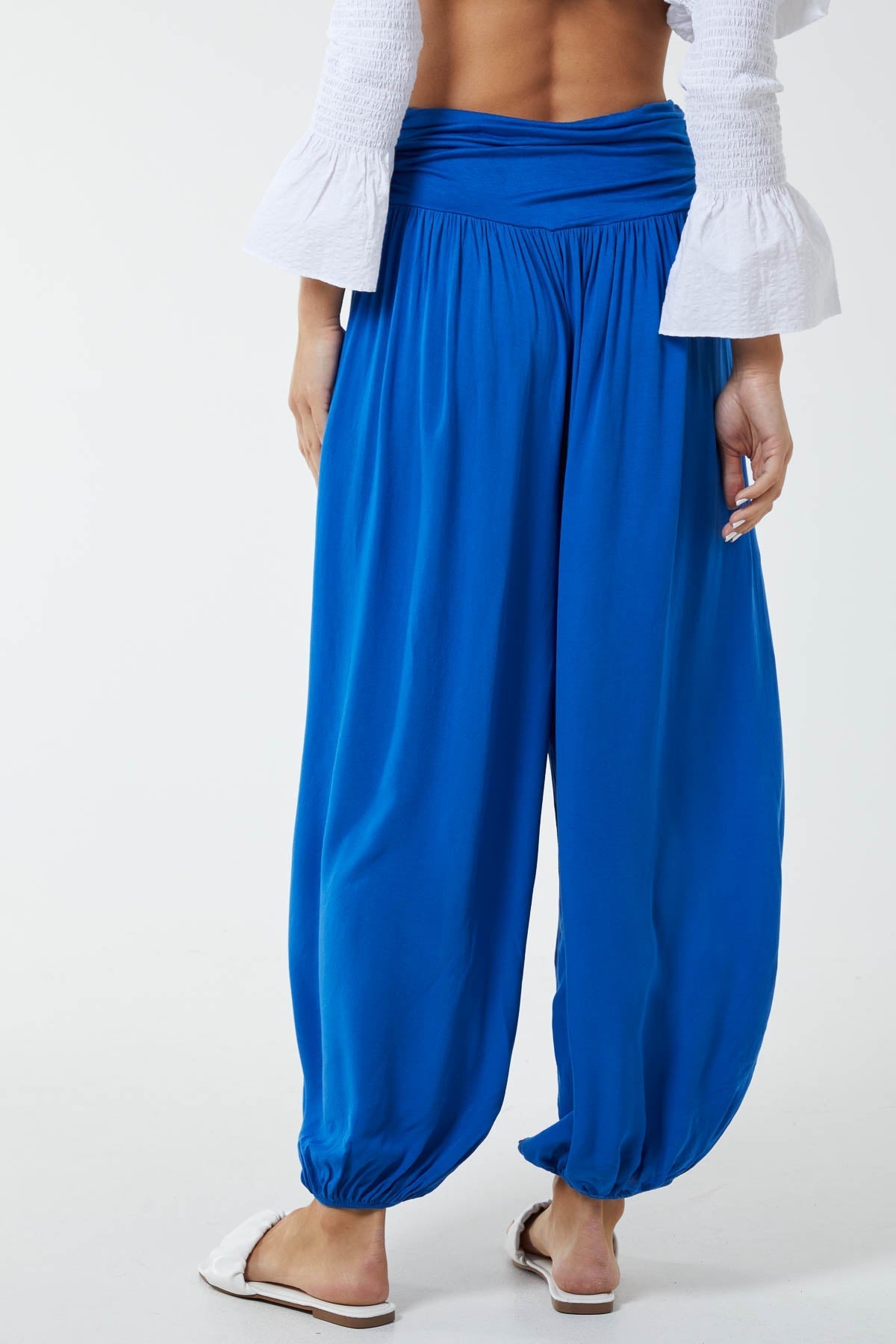 Harem Jersey Waistband Trousers For Women  - Dropwear