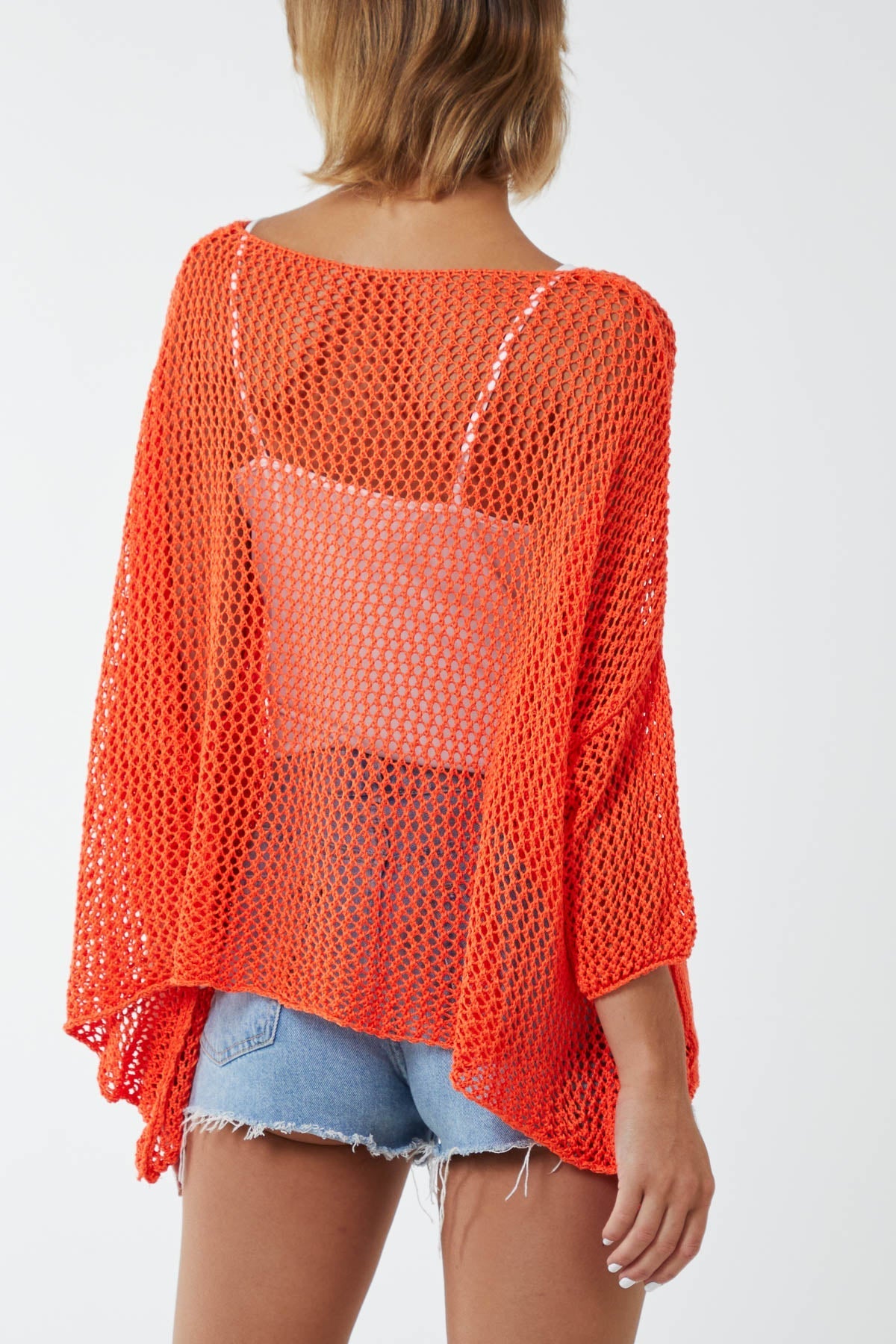 Cream Two Pocket Crochet Blouse For Women ONE SIZE - Dropwear