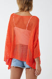Cream Two Pocket Crochet Blouse For Women ONE SIZE - Dropwear
