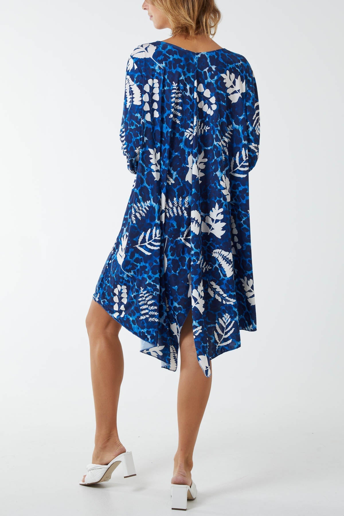 Hot Pink Animal Printed Trapeze Swing Dress For Women ONE SIZE - Dropwear