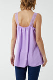 Lime Lace Cami V Neck Top For Women ONE SIZE - Dropwear