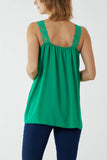 Red Lace Cami V Neck Top For Women ONE SIZE - Dropwear