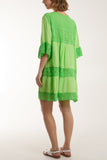 Lace Tiered Smock Dress For Women  - Dropwear