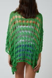 Jade Oversized Diamond Crochet Blouse For Women ONE SIZE - Dropwear