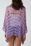 Hot Pink Oversized Diamond Crochet Blouse For Women ONE SIZE - Dropwear