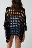 Oversized Diamond Crochet Blouse For Women  - Dropwear