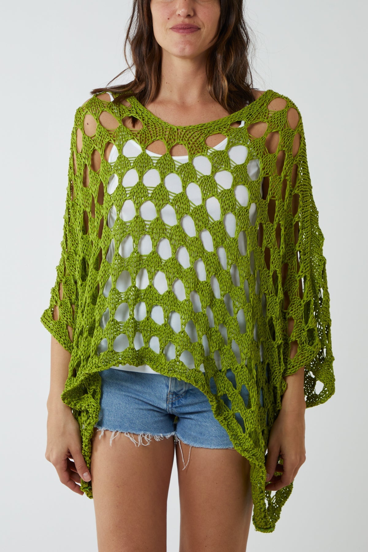 Oversized Diamond Crochet Blouse For Women  - Dropwear