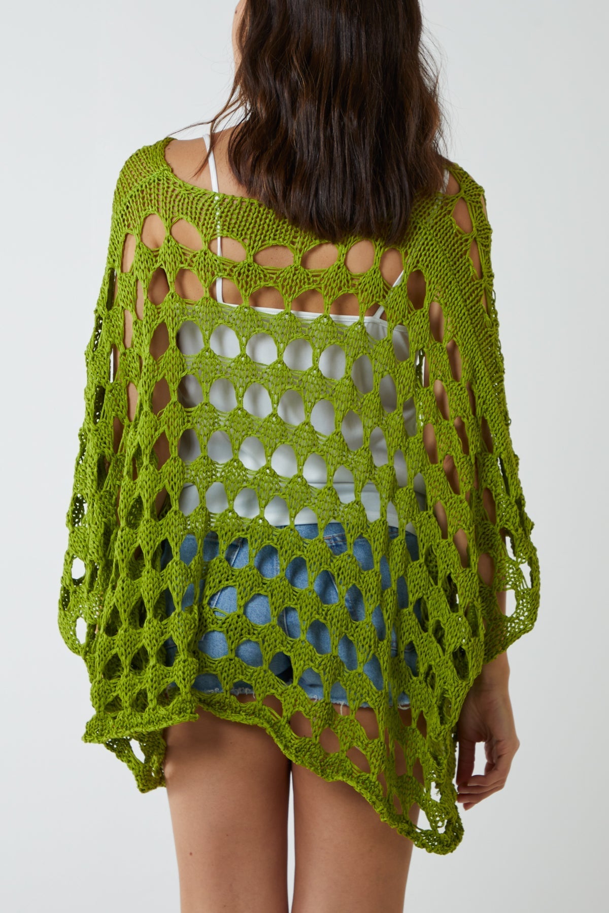 Oversized Diamond Crochet Blouse For Women  - Dropwear
