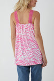 Zebra Lace Cami Vest For Women  - Dropwear
