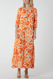 Lime Swirl Tie Dye Tiered Maxi Dress For Women ONE SIZE - Dropwear