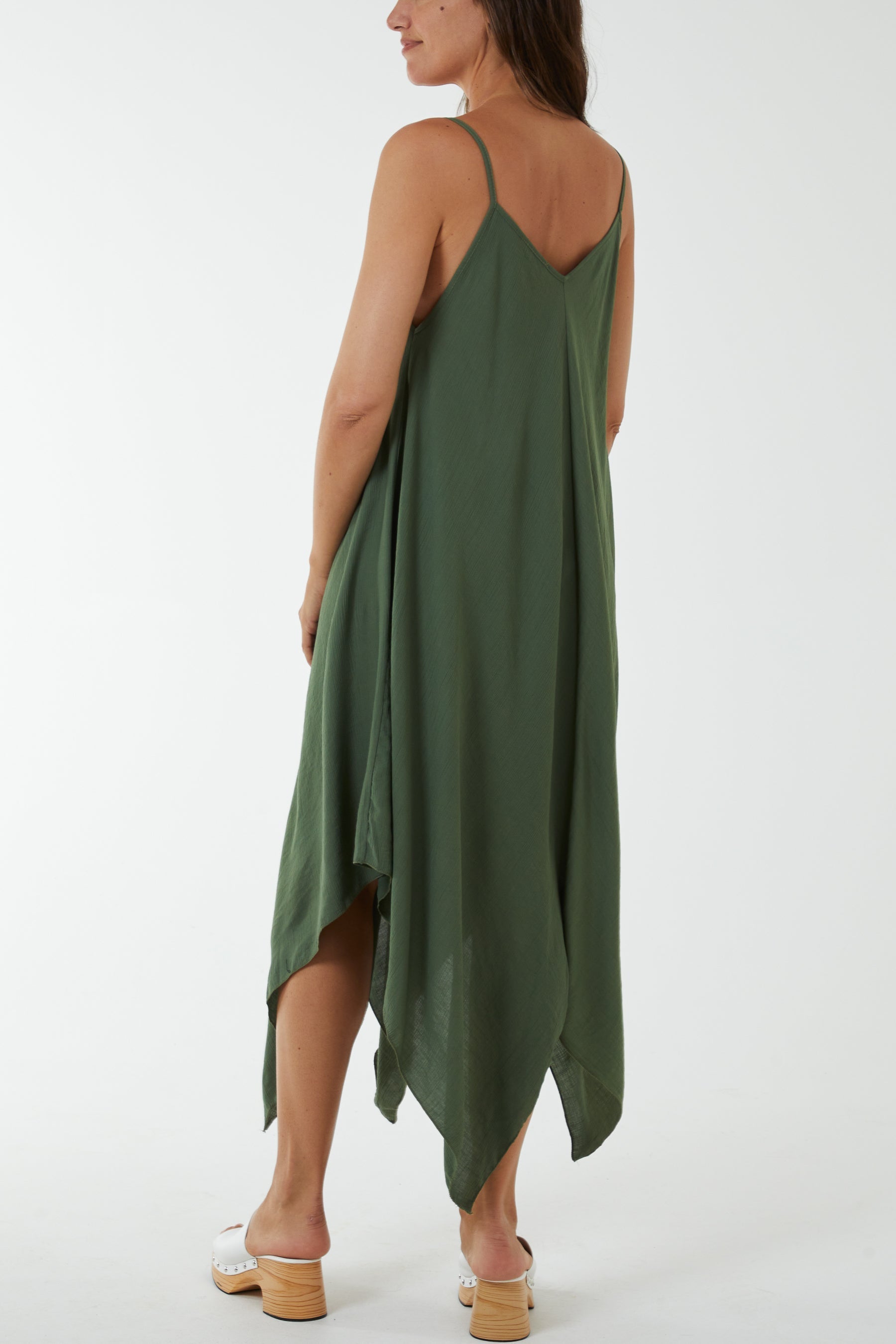 Hanky Hem Cami Dress For Women  - Dropwear