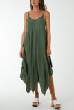 Hanky Hem Cami Dress For Women  - Dropwear