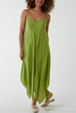Hanky Hem Cami Dress For Women  - Dropwear