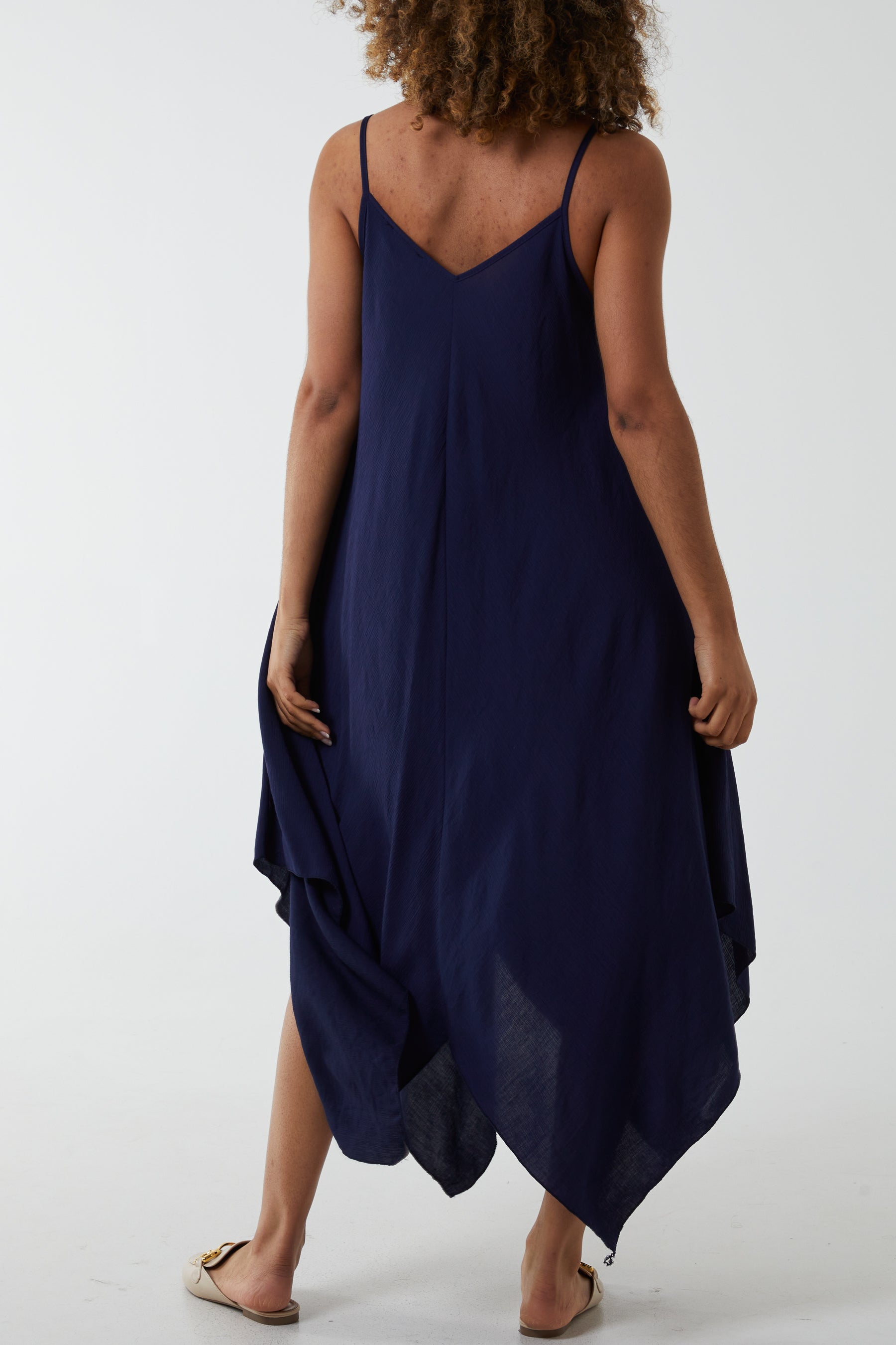 Orange Hanky Hem Cami Dress For Women ONE SIZE - Dropwear