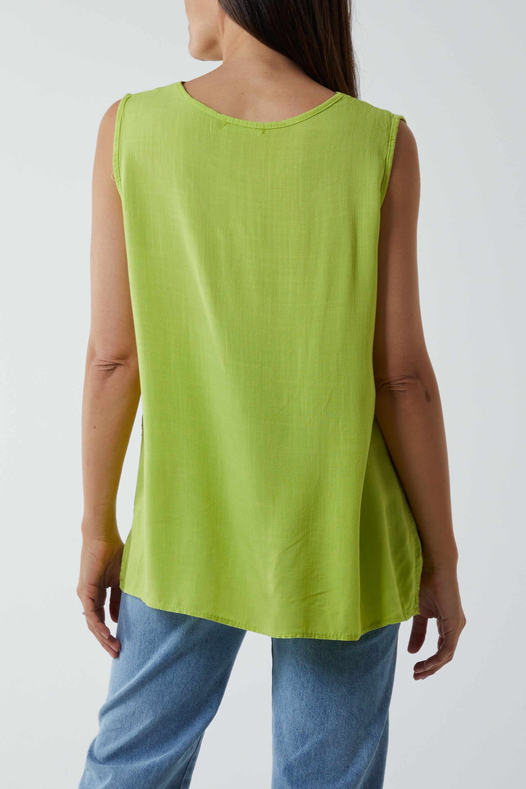 Light Blue Kiwi Collar Satin Trim Vest For Women ONE SIZE - Dropwear