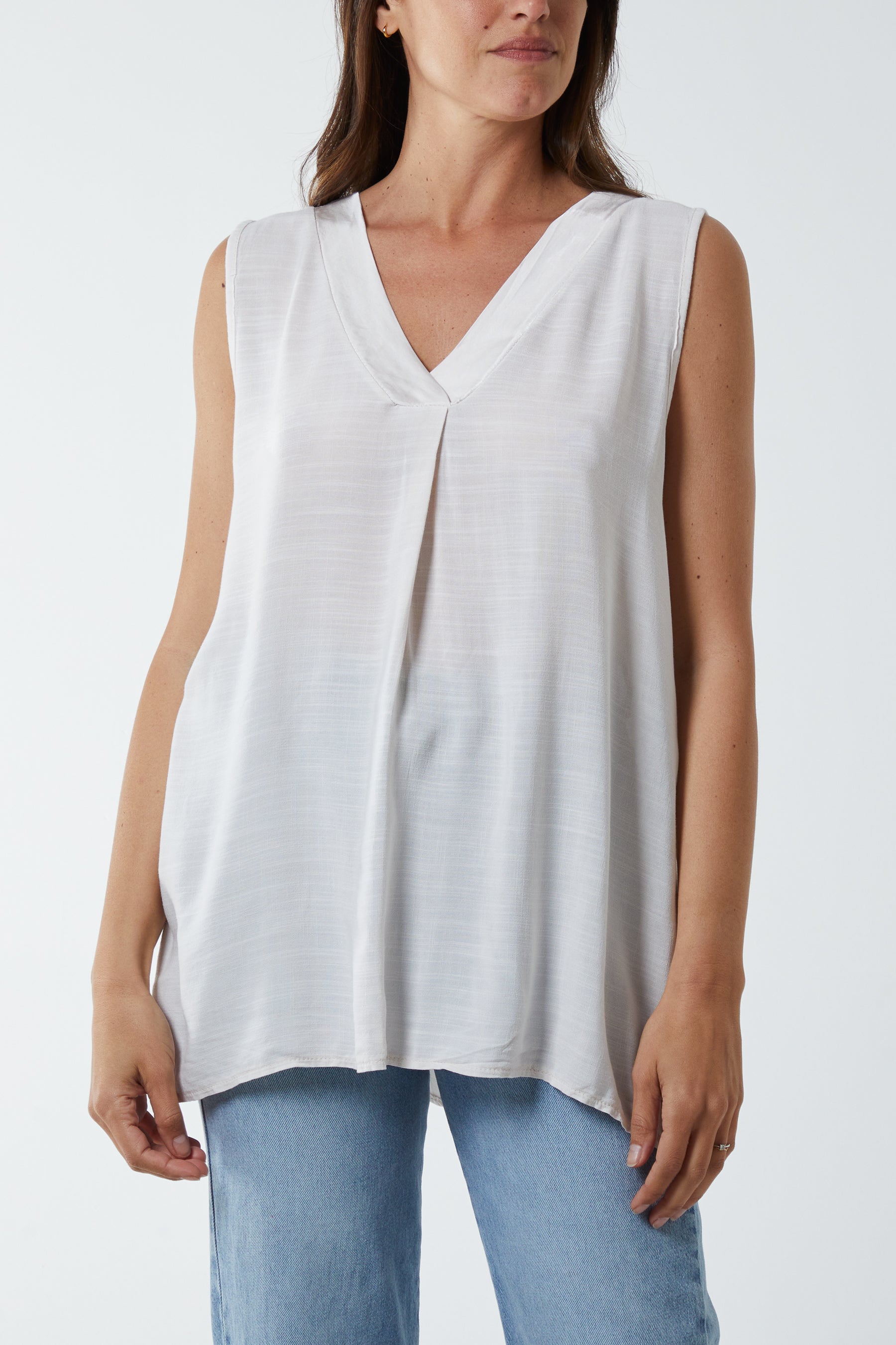 Kiwi Collar Satin Trim Vest For Women  - Dropwear