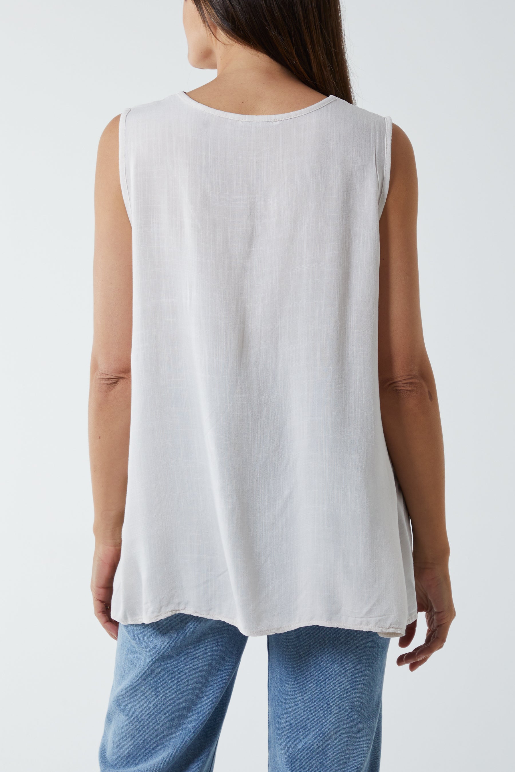 Kiwi Collar Satin Trim Vest For Women  - Dropwear