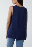 Bubblegum Pink Kiwi Collar Satin Trim Vest For Women ONE SIZE - Dropwear