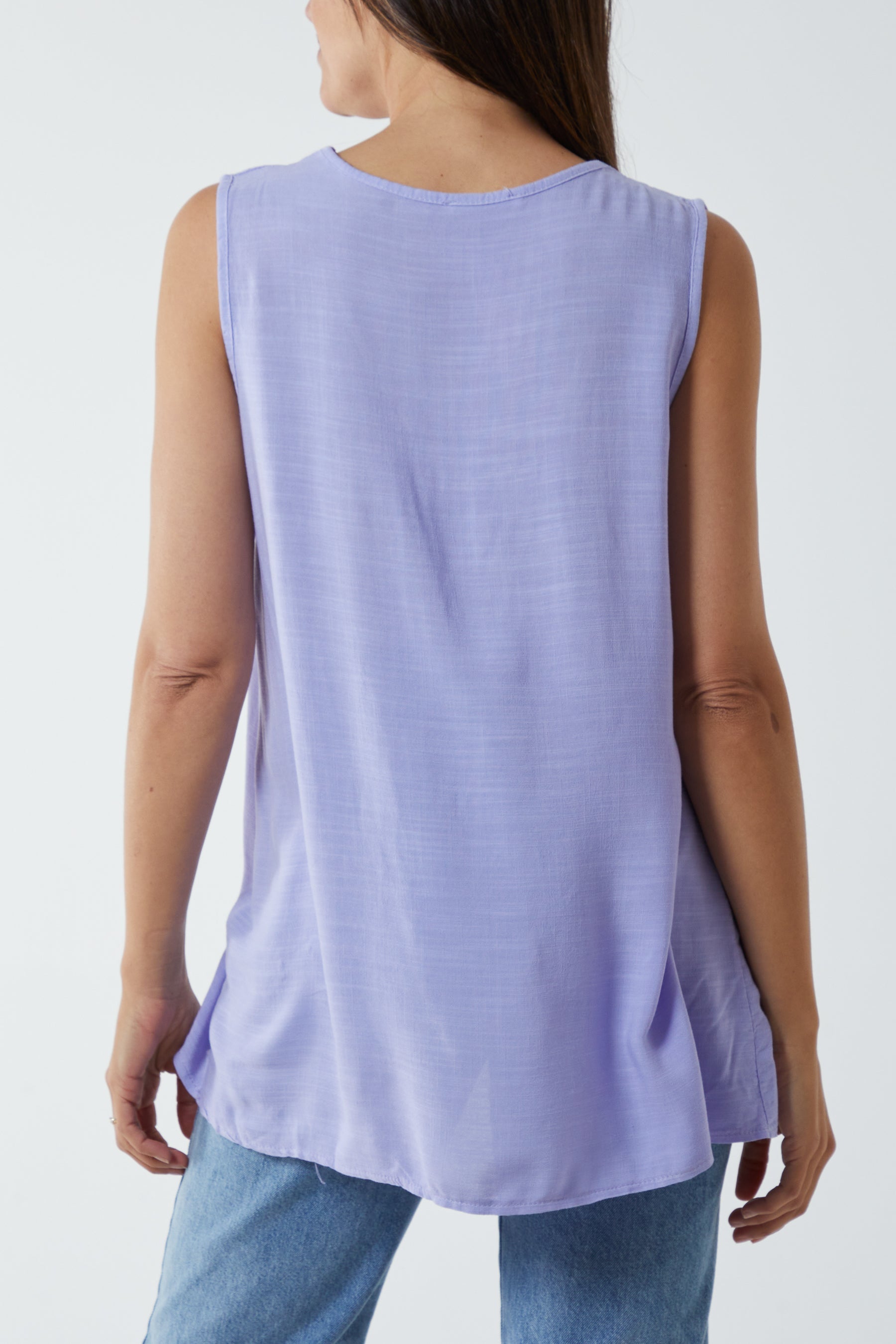Navy Kiwi Collar Satin Trim Vest For Women ONE SIZE - Dropwear