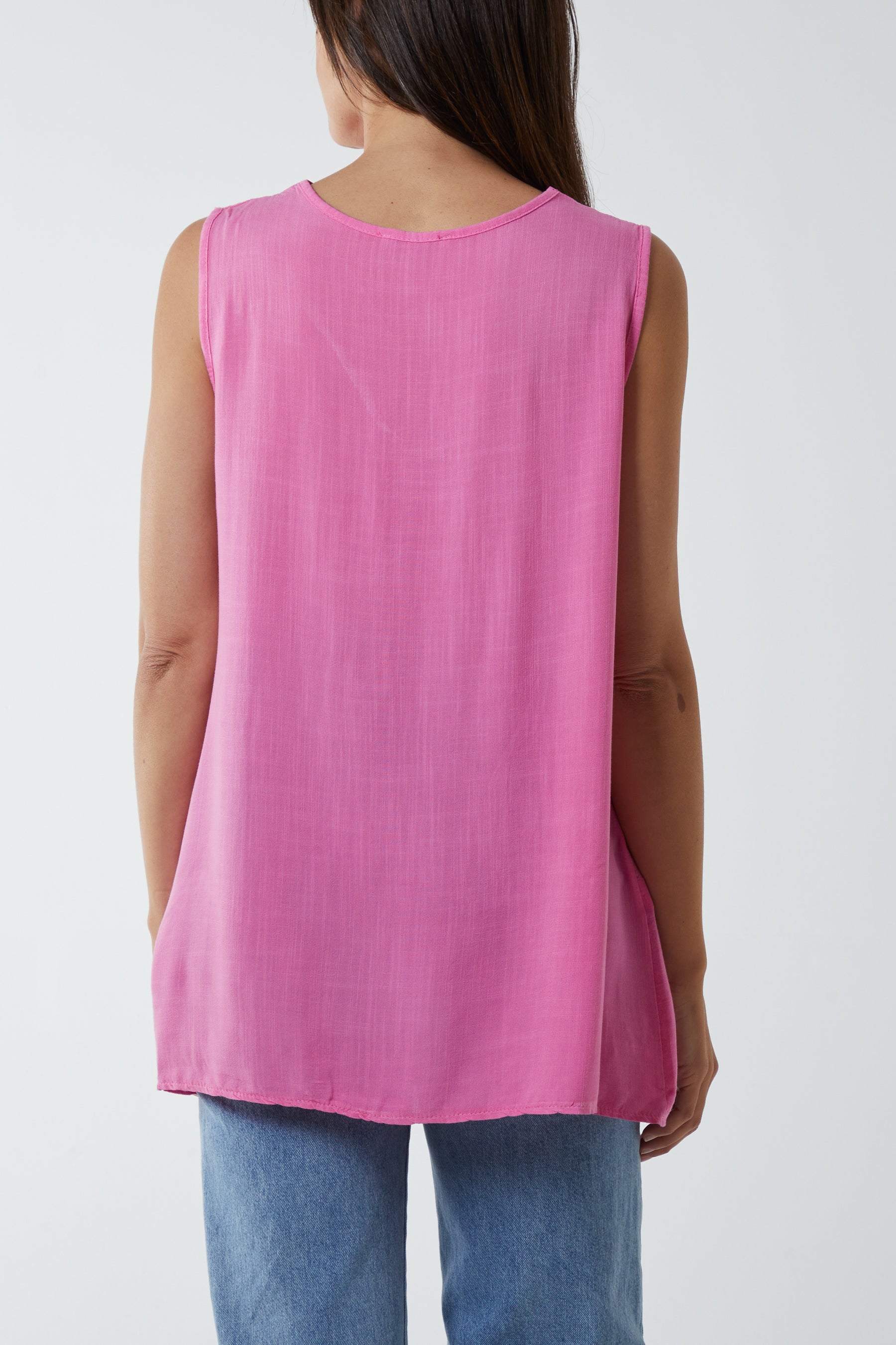 Kiwi Collar Satin Trim Vest For Women  - Dropwear