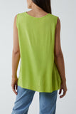 Light Blue Kiwi Collar Satin Trim Vest For Women ONE SIZE - Dropwear