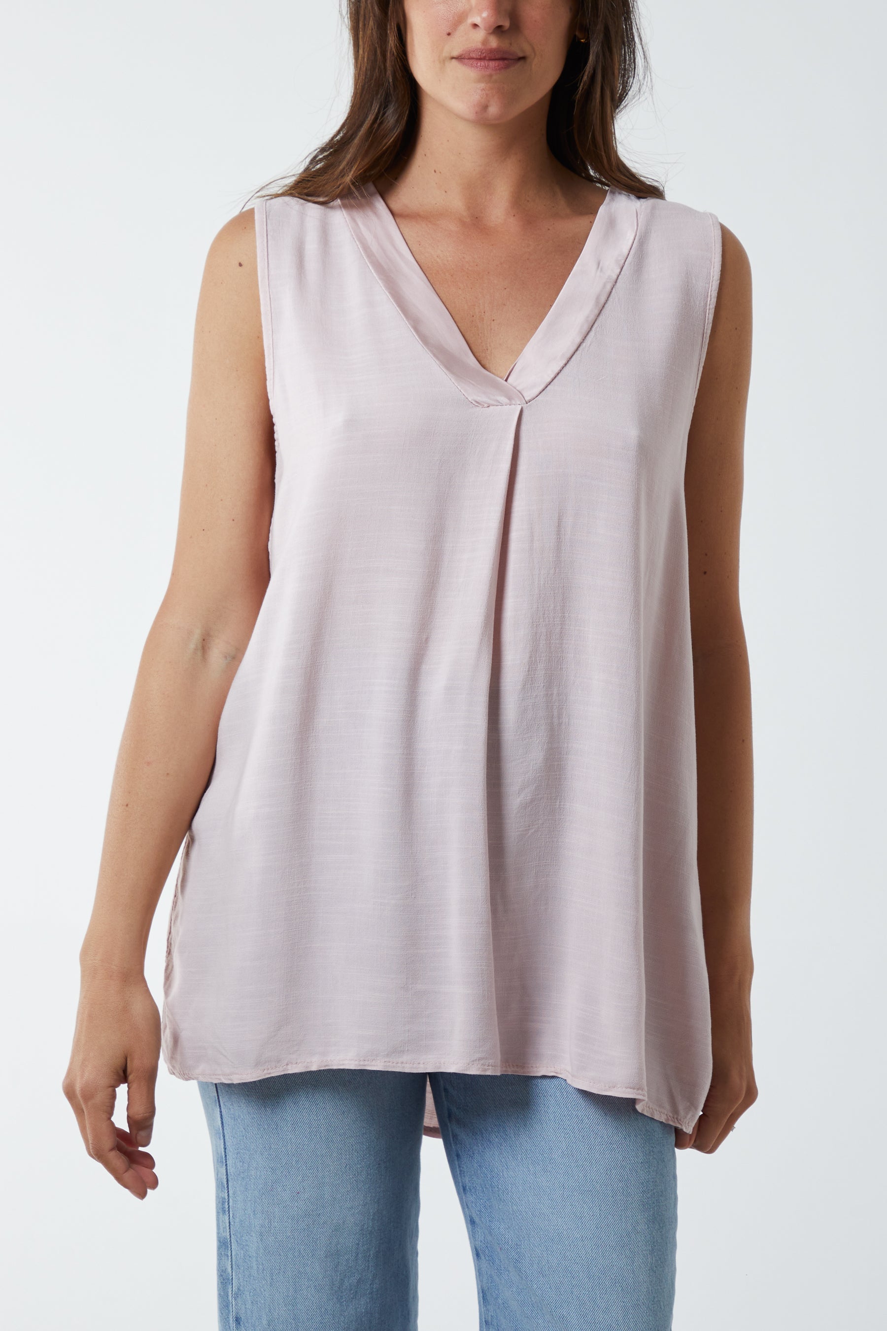 White Kiwi Collar Satin Trim Vest For Women ONE SIZE - Dropwear