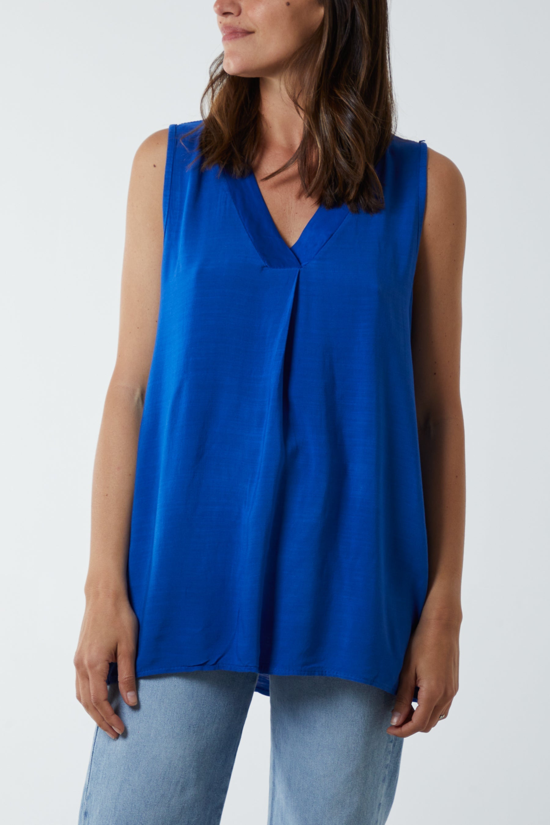 Kiwi Collar Satin Trim Vest For Women  - Dropwear