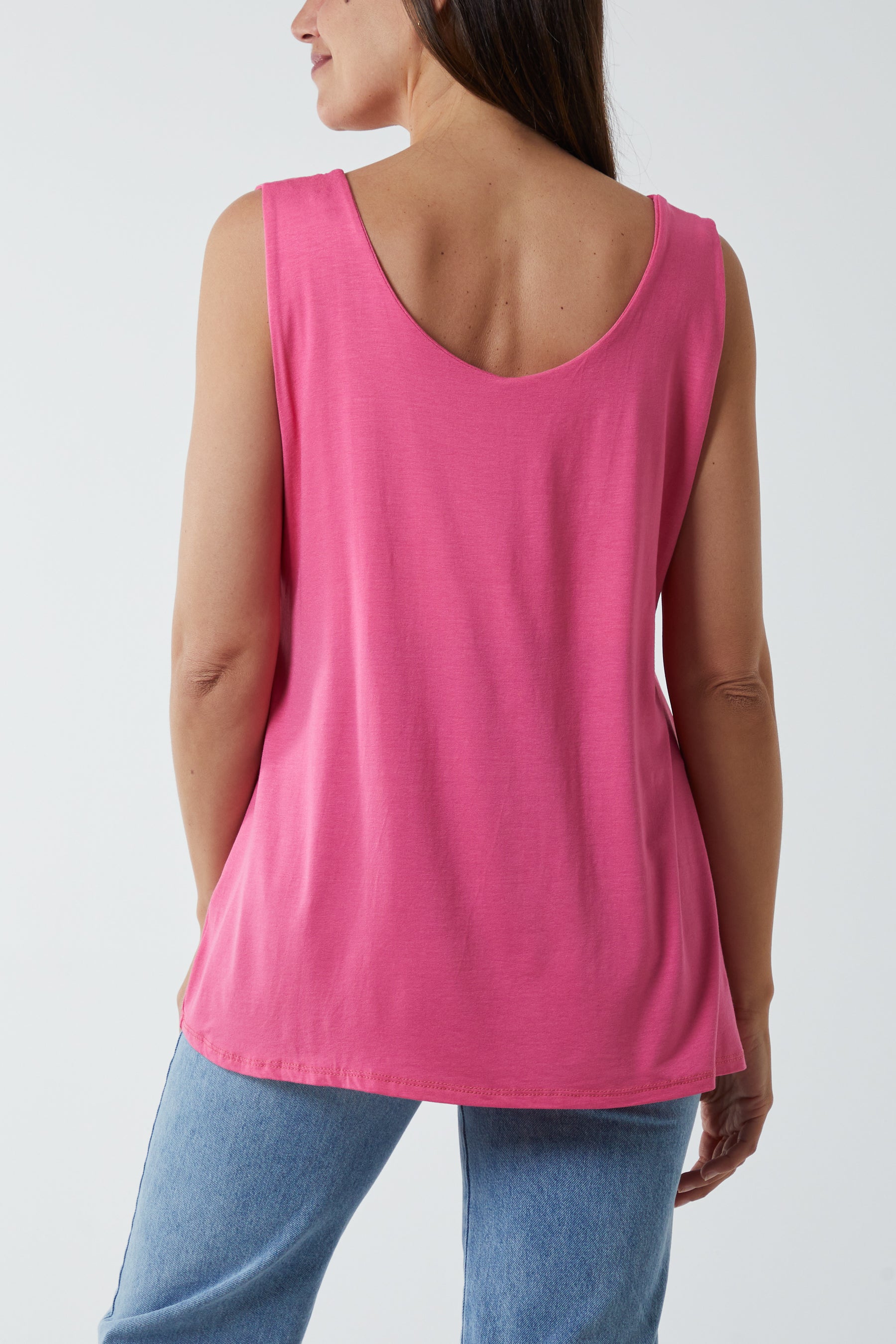 Jade Double Layer Scoop Vest For Women ONE SIZE - Dropwear