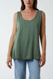 Royal Blue Double Layer Scoop Vest For Women ONE SIZE - Dropwear