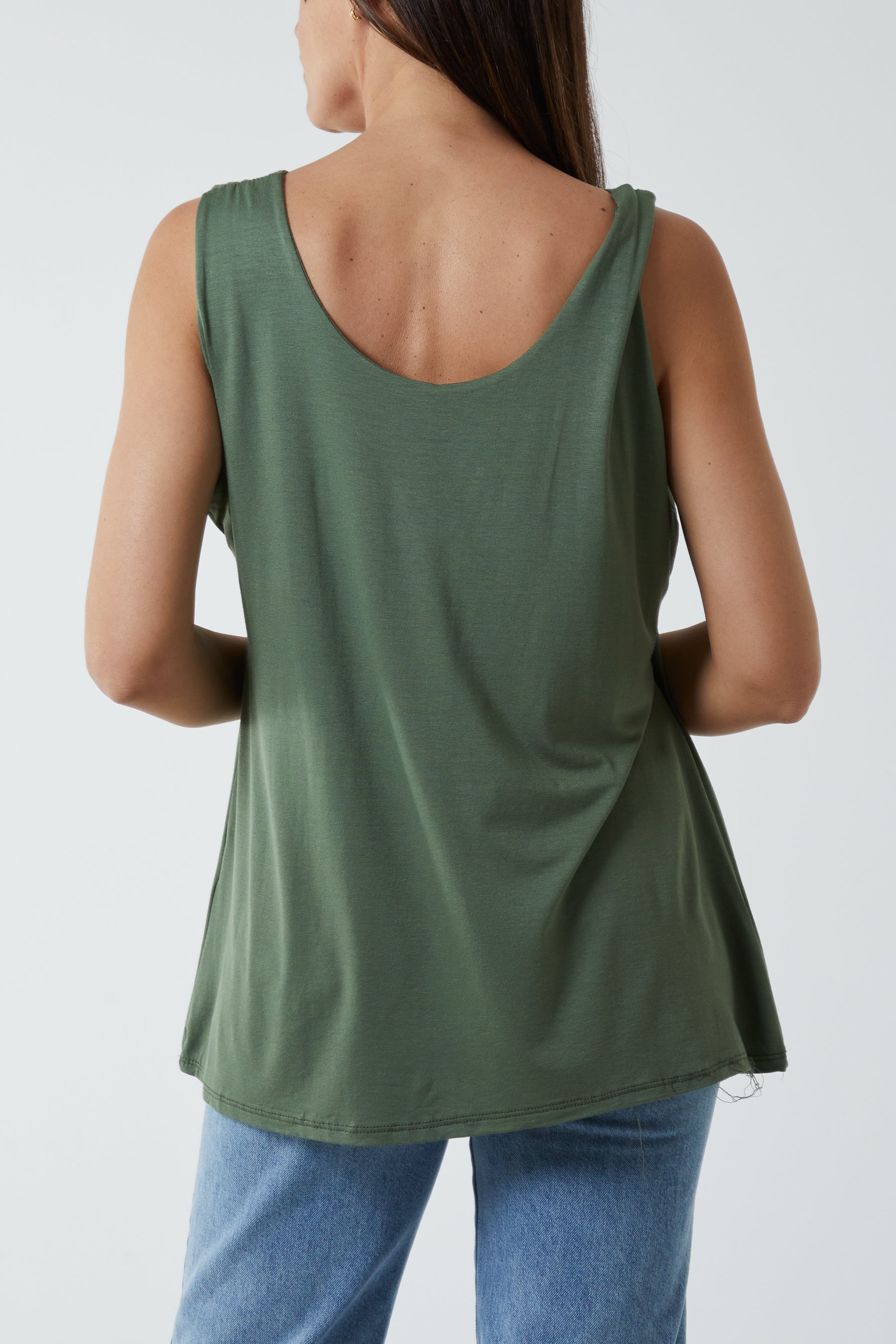 Bubblegum Pink Double Layer Scoop Vest For Women ONE SIZE - Dropwear