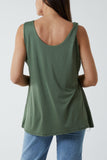 Bubblegum Pink Double Layer Scoop Vest For Women ONE SIZE - Dropwear