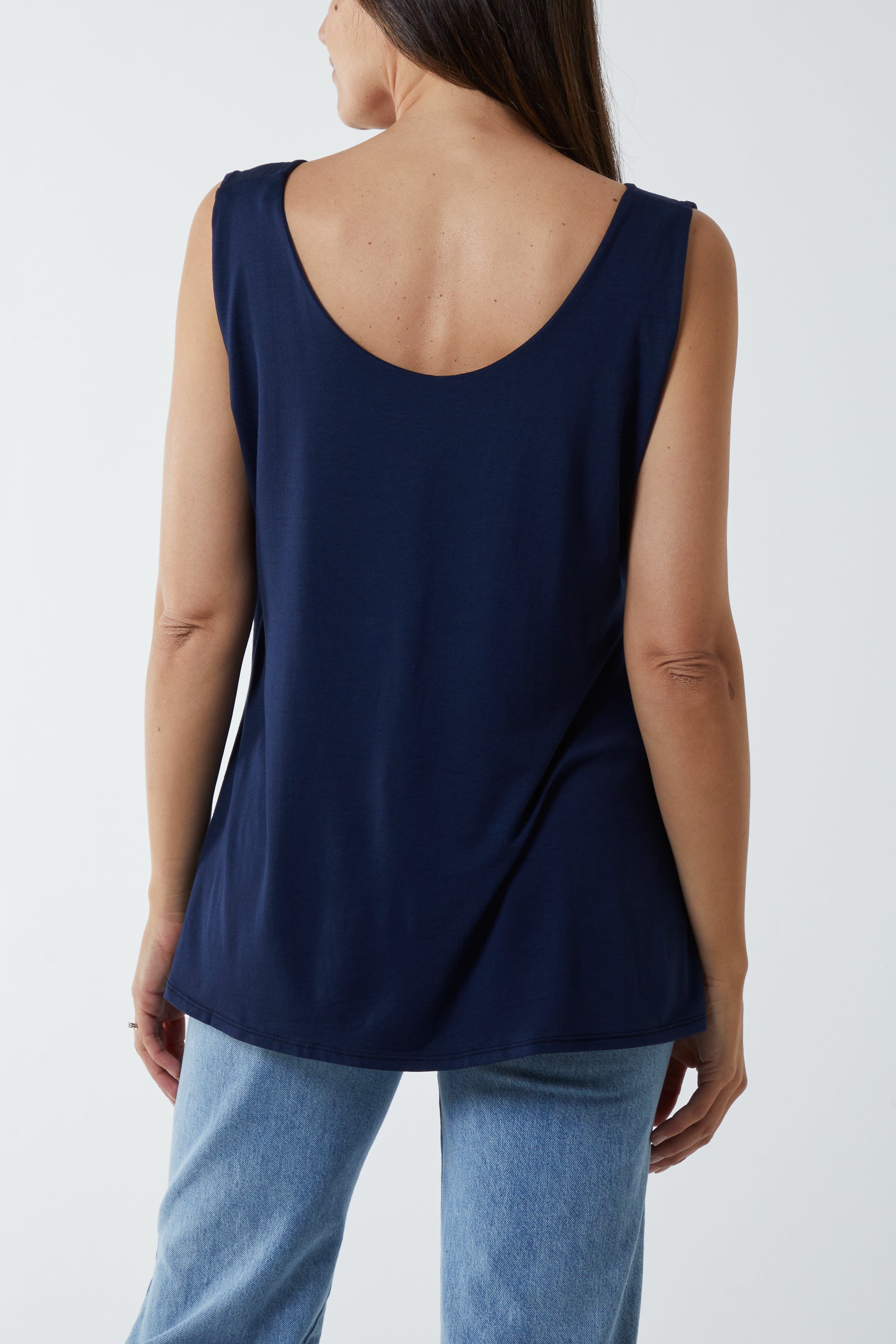 Double Layer Scoop Vest For Women  - Dropwear