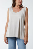 Stone Double Layer Scoop Vest For Women ONE SIZE - Dropwear