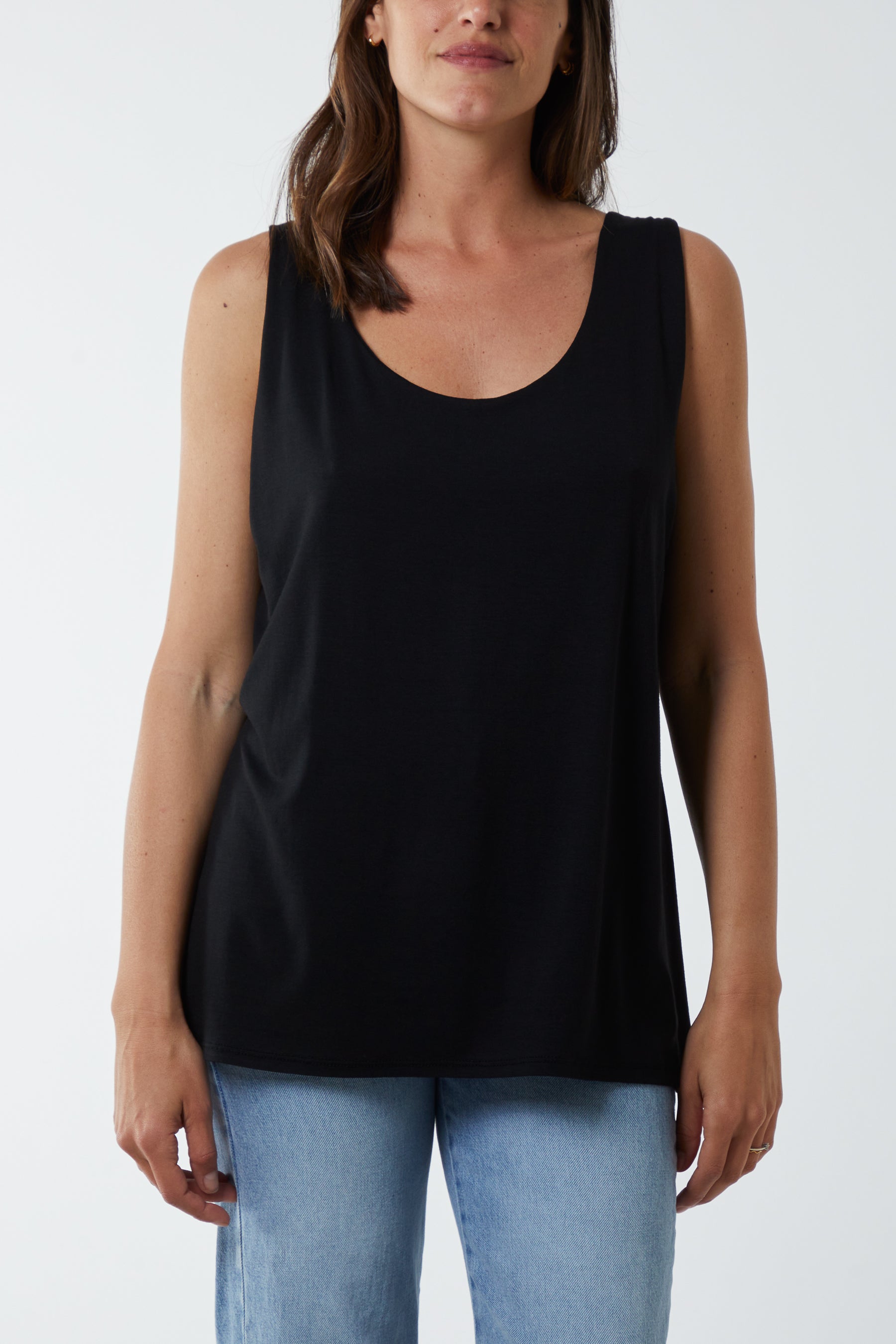 Double Layer Scoop Vest For Women  - Dropwear