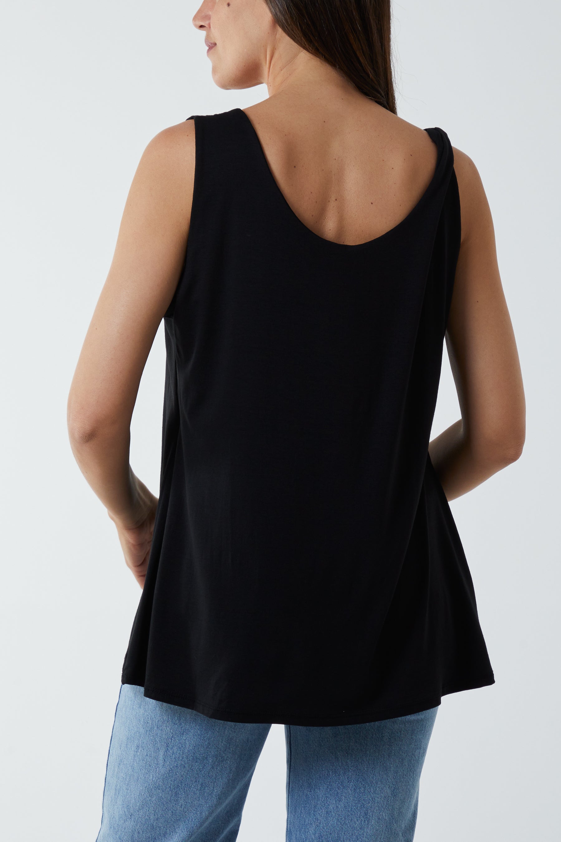 Double Layer Scoop Vest For Women  - Dropwear