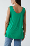 White Double Layer Scoop Vest For Women ONE SIZE - Dropwear