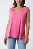 Navy Double Layer Scoop Vest For Women ONE SIZE - Dropwear