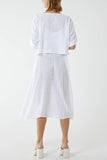 Light Blue Cami Dress with Crop T Shirt Overlay For Women ONE SIZE - Dropwear