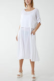 Lime Cami Dress with Crop T Shirt Overlay For Women ONE SIZE - Dropwear
